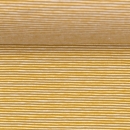 Bündchen - Ringel - goldgelb - weiss